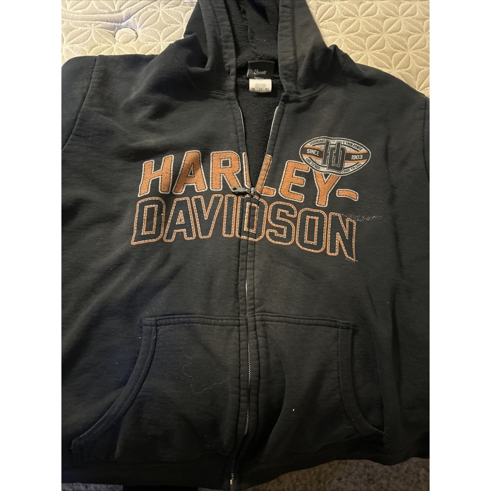 Harley Davidson Women's Zip Up Hoodie 2XL Motorcycle Bike Riders Colorado